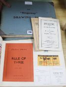 A large quantity of post World War II theatre programmes, in 4 albums and loose, some signed by