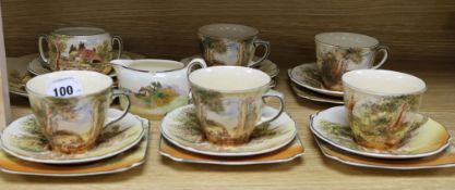 A Doulton Series ware part tea set