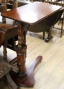 A late Victorian mahogany invalid's table, W.77cm