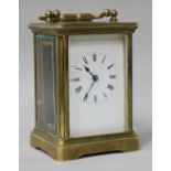 A French carriage clock, signed