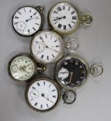 Six assorted pocket watches