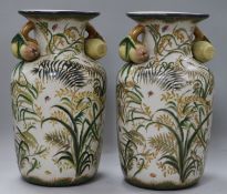 A pair of vases