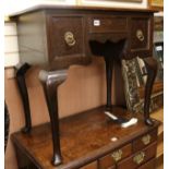 An early 18th century style oak lowboy, W.77cm