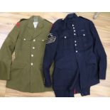 Two military uniforms