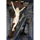 A collection of crucifixes