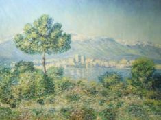 Carlos Catasse after Monet,Oil on canvasView of AntibesSigned75 x 100cm