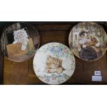 A quantity of decorative plates including Spode and Wedgwood