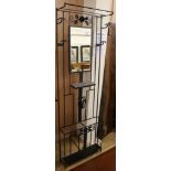 A 1940's French wrought iron hall stand