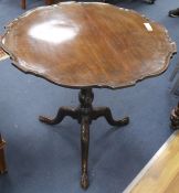 A George III mahogany tripod table, provenance: Christie's - Collection of the Late Bernard Lyons,