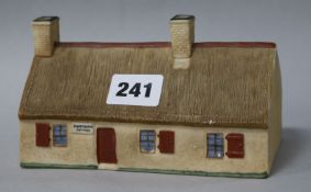 A W. H. Goss pastille burner model of Burn's Cottage