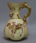 A Royal Worcester blush jug