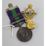 A Queen Elizabeth general service medal with Cyprus bar to Sergeant M. J. Hall of W.R.A.C and two