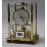 A brass clock