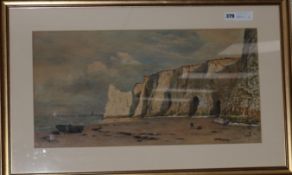 G. Bowles,WatercolourFigures on beachsigned and dated 186731 x 61cm