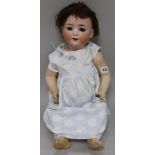 A Heubach Koppelsdorf bisque headed doll