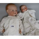 Two Armand Marseille bisque headed dolls