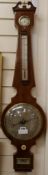 Vannini of Sheffield, A 19th century banjo barometer and thermometer, 99cm