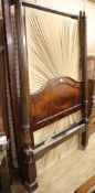 An early 19th century style mahogany four poster bed, provenance: purchased directly from the estate