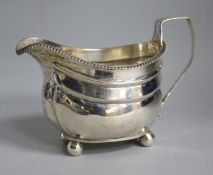 A George III silver cream jug, London 1810