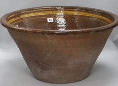 A 19th century Yorkshire slipware basin