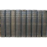 Walpole, Horace - The Letters of Edited by Peter Cunningham, 9 vols, 8vo, blue cloth, London 1891