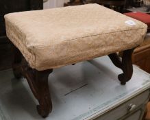 A 19th century mahogany stool