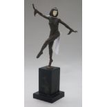 An Art Deco dancer with ivory face