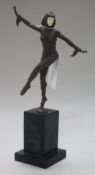 An Art Deco dancer with ivory face