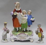 A Dresden "Yardley Old English Lavender" group and two others