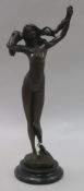 A bronze figure, Jean Patou