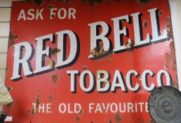 A Red Bell Tobacco enamel sign