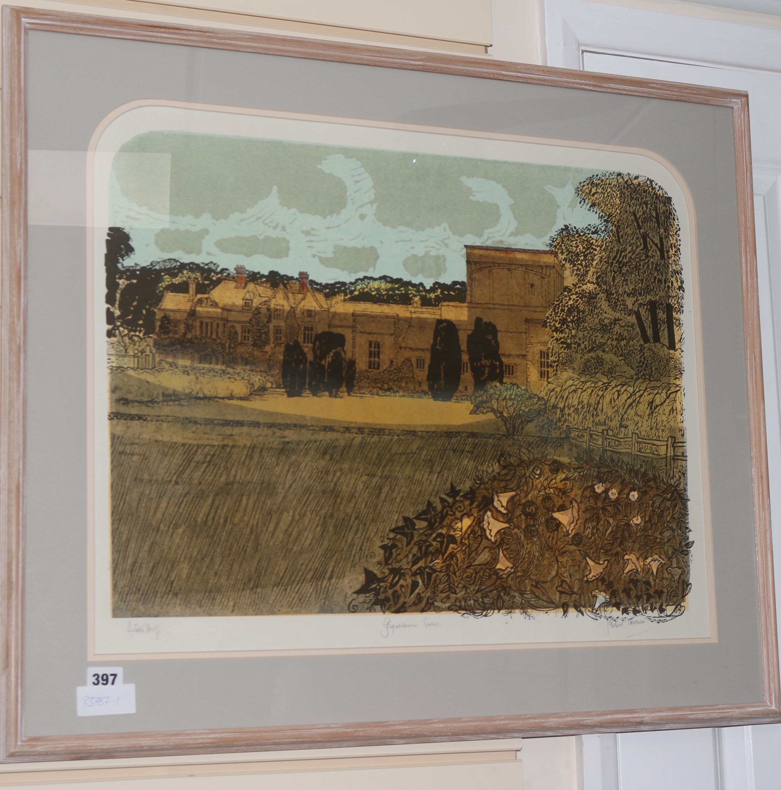 Robert Tavernerartist proof printGlyndebournesigned in pencil50 x 63cm