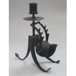 A medieval style iron ink well
