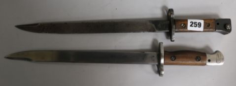 Two Indian bayonets
