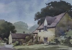 William Wyatt (1926-1993)watercolourThe Cotswoldssigned18 x 25cm.