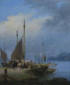 Follower of William Shayer,Oil on boardFisherfolk30 x 25cm