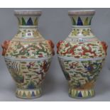 A pair of Oriental vases