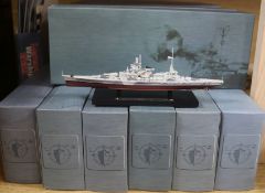 Sixteen Atlas Editions diecast battleships