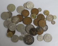 A group of assorted coins