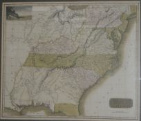 Thomson's New General Atlas, 1817coloured engravingMap of the Southern Provinces of the United