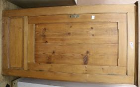 A pine wardrobe, W.101cm H.183cm