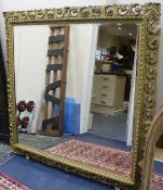 A large gilt gesso wall mirror 157 x 148cm