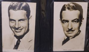 An Album of postcards of film stars, some signed (approx 200)