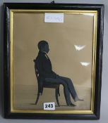 A Victorian gouache on papersilhouetteThomas Eaton died 184027 x 22cm