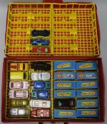 A collection of Matchbox Superfast cars, many boxed