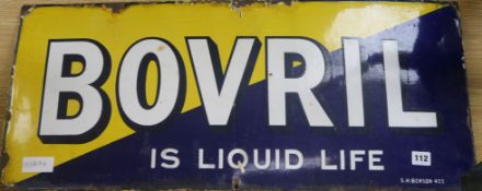 A Bovril Is Liquid Life enamel sign