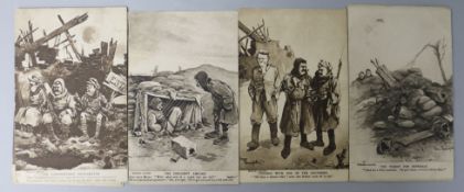 Thirty six WWI postcards by Bairnsfather
