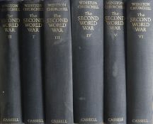 Churchill Winston S The Second World War, 1st Ed, 6 vols, Cassell & Co, 1948-1954