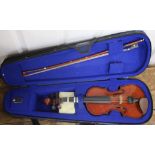 A half size violin