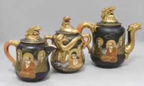 A Satsuma tea set